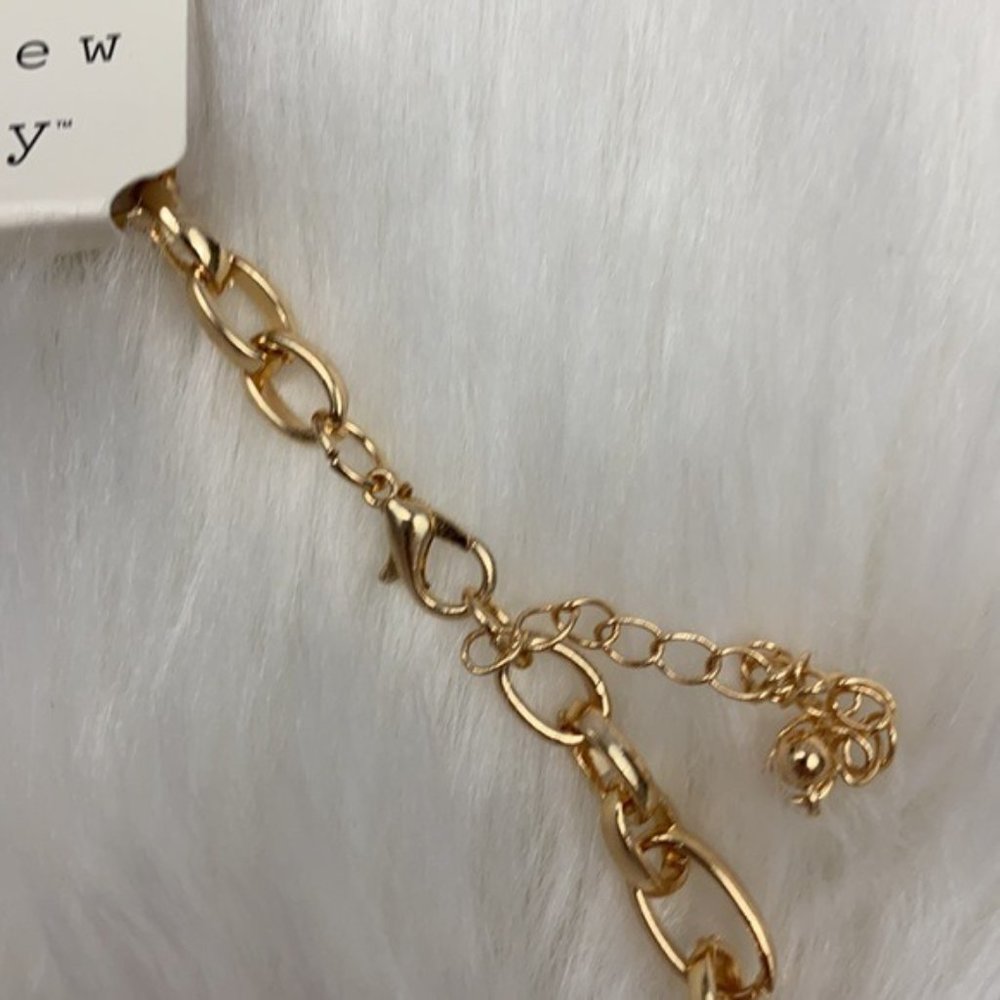 4/$20 A New Day Gold Tone Chain with Copper Wire Wrapped Bead Pendant Necklace - Picture 7 of 8